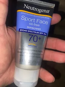 Neutrogena-Sport Face Oil-Free Sunscreen SPF 70+. 2.5 Fl Oz - Picture 1 of 3