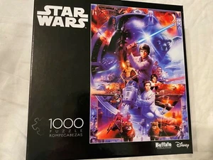 STAR WARS Darth Vader YODA Chewbacca R2-D2 Luke LEIA 1000 Pc jigsaw PUZZLE New - Picture 1 of 9