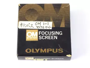 Olympus Focusing Screen 1-1 Microprism for OM series OM-1 OM-2 SLR CAMERA Japan - Picture 1 of 7