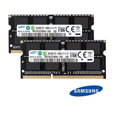 Samsung 16Go 8Go 4Go DDR3 1600MHz PC3-12800S SODIMM 204Pin Laptop RAM LOT FRBK • 5.35€