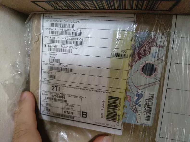 1PC New Sealed Cisco WS-C2960+24LC-S 24-Port 10/100 8-Port PoE Switch - Image 1 of 1