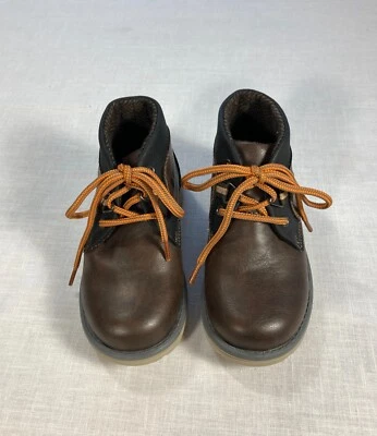 Eddie Bauer мальчиков шнурует вверх ботильоны в коричневой коже высоты классический стиль загрузки - Изображение 1 из 4