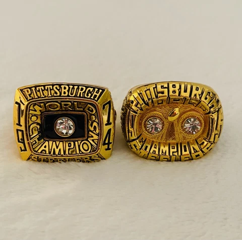 2 PCS Pittsburgh Steelers Ring -Super Bowl Championship SET, USA SHIP Cover