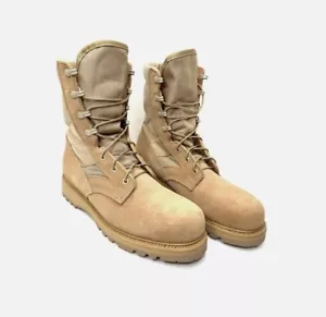 Vibram Military Combat Tactical Boots Men's 7 R Brown Tan Desert USA UFCW - Picture 1 of 2