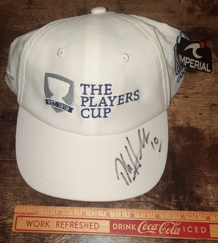 Dale Hawerchuk Winnipeg Jets Autographed The Players Cup PGA Tour White Hat Cover