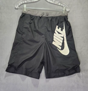 Nike Sportswear Big Kids Boys Shorts XL Black White Big Logo Wolven DO6582-010 - Picture 1 of 10