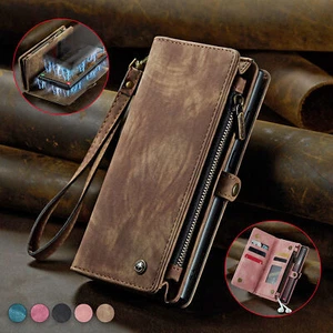 For Samsung Galaxy S25 Ultra S24+ S22 S21 Note Detachable Card Wallet Phone Case - Picture 1 of 54