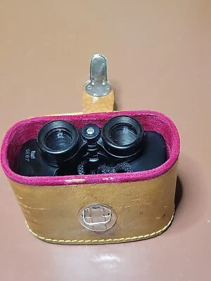 Antique Binocular Atcorama Full Coated Optics# 142434 With A Leather Case Velvet - Image 1 of 4