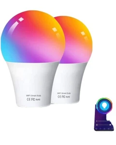 Smart Birne Wifi Glühbirnen B22 Bajonett, 9 W 806LM, App oder Sprachsteuerung, 80 W - Bild 1 von 7