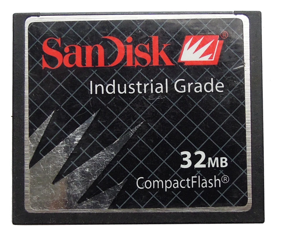 SanDisk 32MB CompctFlash CF Card Industrial Grade SDCFB-32 201 80 100% Genuine - Image 1 of 3