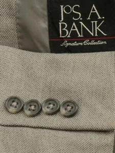 Jos. A. Bank Men's Gray NailHead Silk & Camelhair Sport Coat Blazer Jacket Sz 42 - Picture 1 of 8