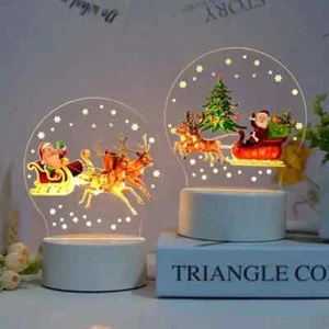 LED Christmas Table Desk Lamp Light Lamps Home decor Luxury Night Lighting Lamps - Picture 1 of 10