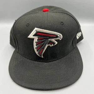 Gorra Atlanta Falcons Hombre 7 3/8 Negra Roja 59Fifty New Era Gorra Ajustada - Imagen 1 de 8