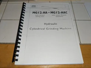 Myford MG12-HA or MG12-HAC Grinder Operation, Maintenance and Parts Manual - Picture 1 of 3