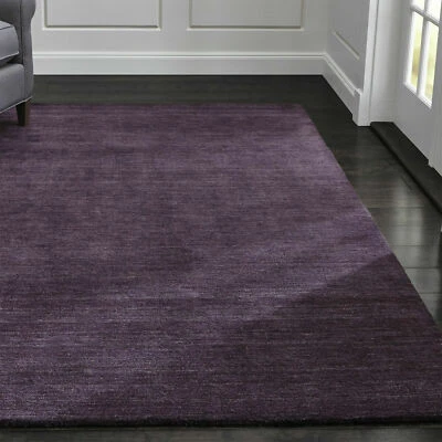Area Rug Hand made tuffted 5X8 6X9 8X10 9X12 Baxter Plum wool area rugs carpet - Image 1 of 2