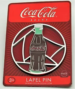 2000's Coca-Cola Coke Bottle Holiday Translucent Sonoma Lapel Pin Nos New MIP - Picture 1 of 8