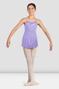 Mirella by Bloch Tanz Mädchen Trikotkleid mit Rock lila Größe 8 bis 10 Jahre - Bild 1 von 4
