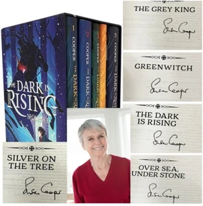 Susan Cooper DARK IS RISING SEQUENCE Signed First Edition 1st Boxed Set 5v COA - Imagen 1 de 20