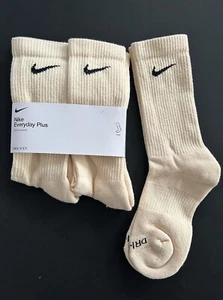 Nike Everyday Plus Cushioned Cotton Crew Socks Cream Medium 5-8 Men’s Woman’s - Bild 1 von 7