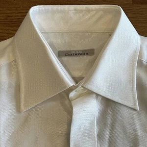 PAL ZILERI MENS (15.5") CLASSIC WHITE CERIMONIA DRESS SHIRT (RRP £165+) B4 - Picture 1 of 13
