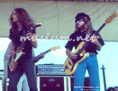 8.5 x 11" FineArt Photo Lynyrd Skynyrd Allen Collins Leon Wilkeson Live 8/15/76 - Image 1 of 2