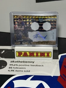 2025 Bowman Best U Hannah Hidalgo #pdra-hh Auto Dual Patch Notre Dame Gold 15/50 - Picture 1 of 2