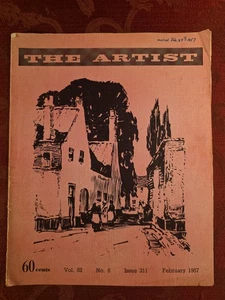 THE ARTIST Magazine February 1957 John Ward David Mills Louis Betts - Bild 1 von 1