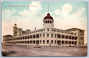 Postcard Elijah Hospice Hotel Zion City, IL I12 - Picture 1 of 2