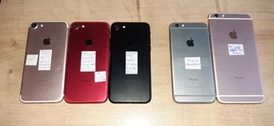 LOT APPLE - 5 x IPHONE MELANGER - ETAT DIVERS - VENDU HS - EN ETAT - POUR PIECES - Photo 1/19