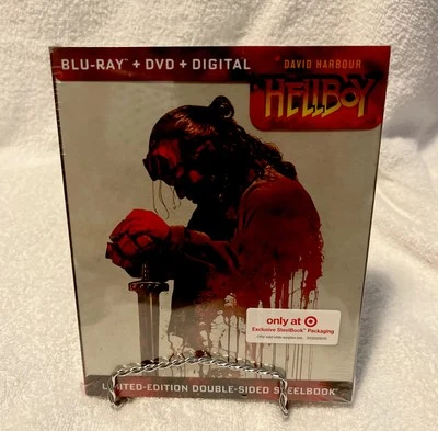 HELLBOY Blu-ray+Dvd Limited Edition Double Sided STEELBOOK New Oop TARGET Rare - Image 1 of 4