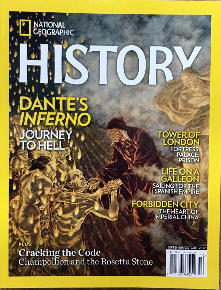 National Geographic History Magazine Dante's Inferno Sep Oct 2022