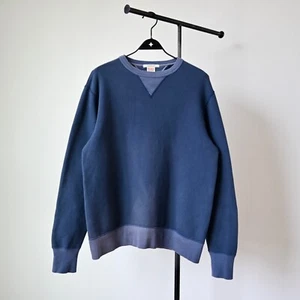 BARNS OUTFITTERS Sudadera bicolor con bolsillos hecha en Japón, talla 40-42 - Imagen 1 de 13