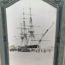 Old Ironsides Navy Ship Antique Photo Original Contemporary Photograph Docked 