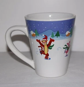 Disney Winnie Puuh Works Becher Tasse Weihnachten Schlittschuh Tigger Eeyore Ferkel - Bild 1 von 6