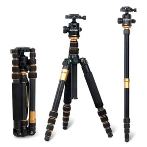ZOMEI Tripod monopod Q666c Carbon Fiber&BallHead for Canon Nikon DSLR Camera DV - Picture 1 of 8