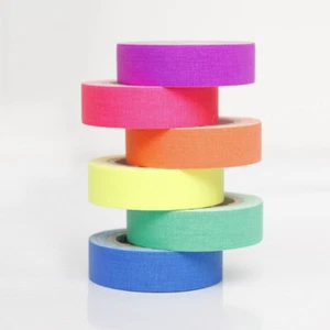 6x UV Leucht folie nachleuchtend neon fluoreszierend Leuchtband Klebe band - Bild 1 von 7