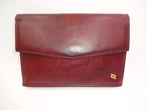 Vintage braune Rolfs Designer Collection Rindsleder Handtasche Clutch Tasche - Bild 1 von 11