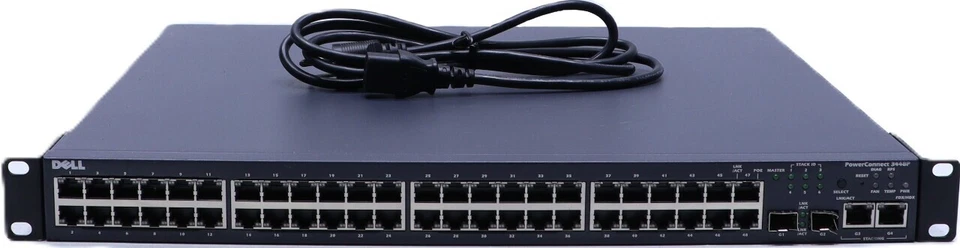 DELL POWERCONNECT 3448P 48-PORT GIGABIT ETHERNET SWITCH - Image 1 of 4