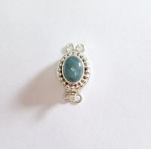 1.3ct Grandidierite and Sterling Silver Box clasp for jewellery making - Picture 1 of 6