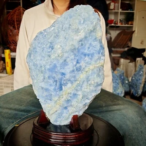 36.74LB Natural crystal Blue Calcite specimen healing decoration - Picture 1 of 23