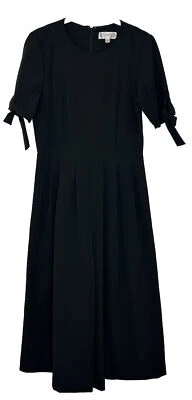 Mono Nanette Lepore Recortado Negro Manga Corta Pierna Ancha ~ Talla 4 Foto 1 de 4