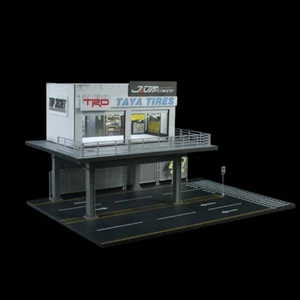 Diorama 1:64 Coche Garaje Modelo Ciudad Reparación Taller Estacionamiento Escena Exhibición Modelo - Imagen 1 de 48