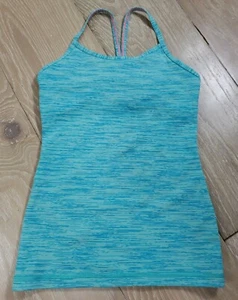 Ivivva Girls Power Y Tank Top Blue Size 10 Preteen Gym Athletic Running Sports - Picture 1 of 7
