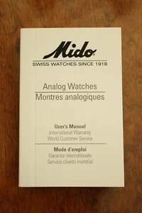 MIDO WATCH INSTRUCTION MANUAL BOOK GUIDE BOOKLET MULTI LANGUAGE FITS IN BOX 005 - Picture 1 of 3