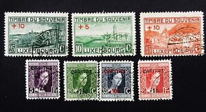 nystamps Luxembourg Stamp # B1//B10 Used $66       Y24y3074