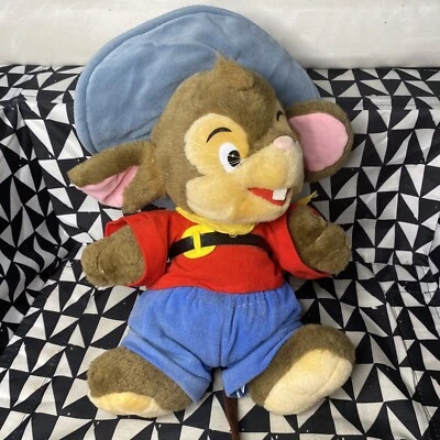 "Ratón de peluche de 14"" Universal Studios Fievel Goes West An American Tail 1989 vintage" Foto 1 de 4