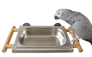 Papageienspielzeug, Badewanne, Sittich, Papageien, Badehaus, abnehmbar, ZINKFREI - Bild 1 von 11