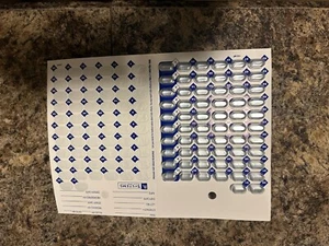 50 Pack of Disposable 62 Days Two Month Cold Seal Medication Blister Cards - Picture 1 of 1