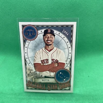 2019 Topps Allen and Ginter Baseball Star Signs #BSS-4 Mookie Betts Boston - Image 1 of 2