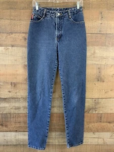 Vintage 80’s Bongo Dark Stone Wash Tapered Leg Slim Fit Junior Sz 7 Small - Picture 1 of 8